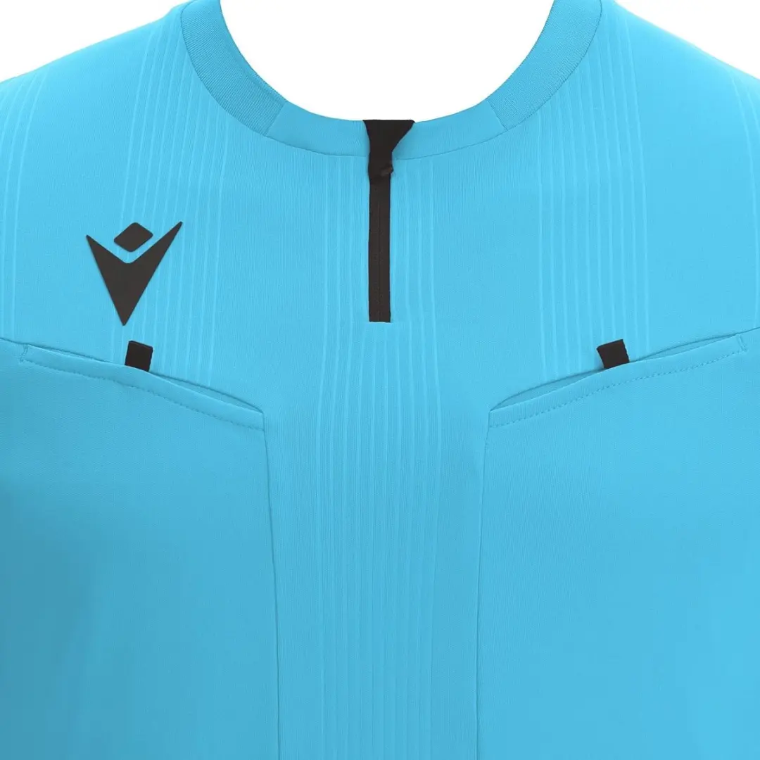 Macron Dienst Scheidsrechtershirt Korte Mouw Heren - Fluor Turquoise L
