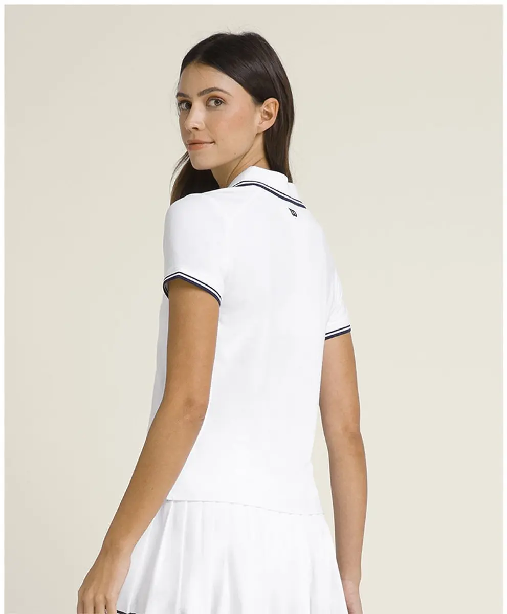 Wilson Club Poloshirt Vrouw M - Bright White
