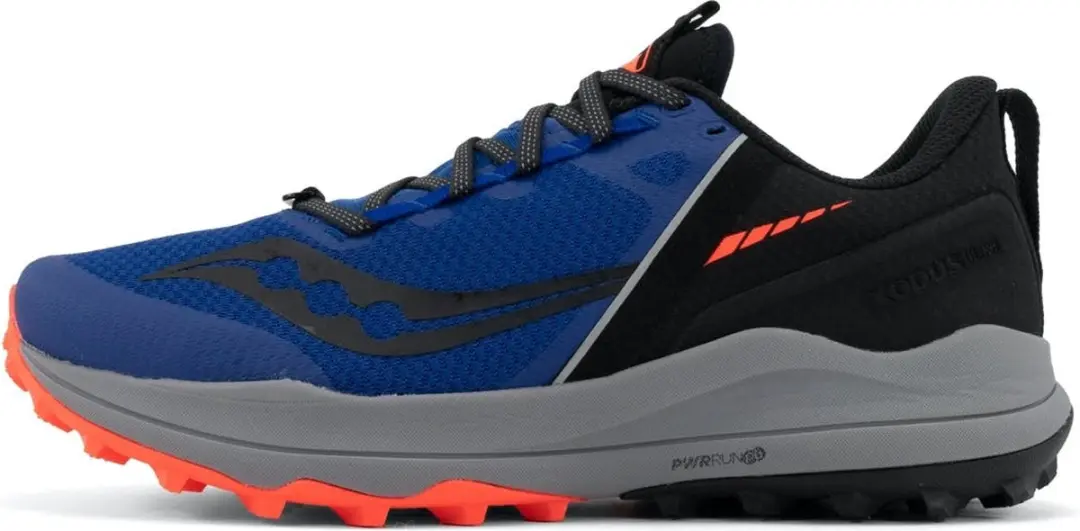 Saucony Xodus Ultra Heren Sportschoenen - Trail 44.5 - Blauw/Wit/Rood