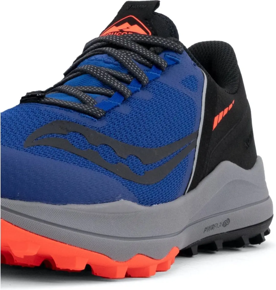 Saucony Xodus Ultra Heren Sportschoenen - Trail 44.5 - Blauw/Wit/Rood