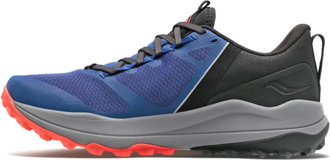 Saucony Xodus Ultra Heren Sportschoenen - Trail 44.5 - Blauw/Wit/Rood