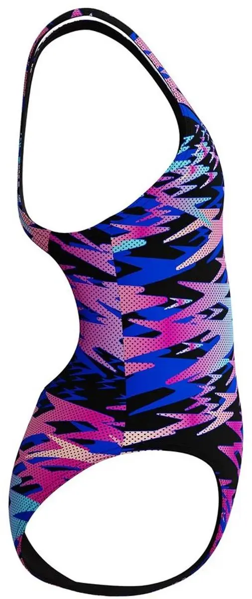 Speedo Hyperboom Medalist Meisjes Sportbadpak 128 - Zwart/Roze