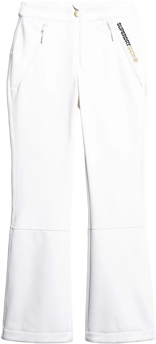 Superdry Softshell Slim Wintersportbroek WS110157A-04C - Maat 42 - Wit