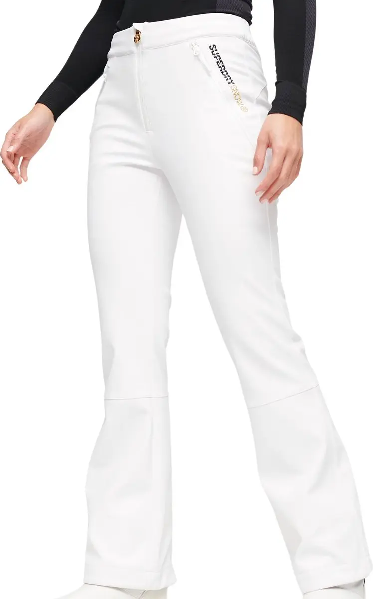 Superdry Softshell Slim Wintersportbroek WS110157A-04C - Maat 42 - Wit