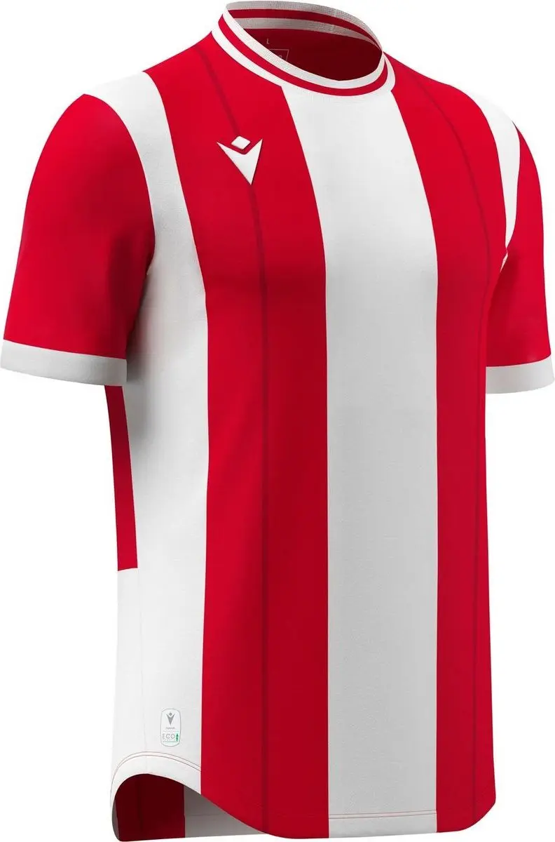 Macron Propus Eco Shirt Korte Mouw Heren M - Rood/Wit