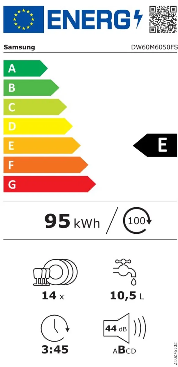 Samsung DW60M6050FS Vaatwasser 14 Couverts - Roestvrijstaal