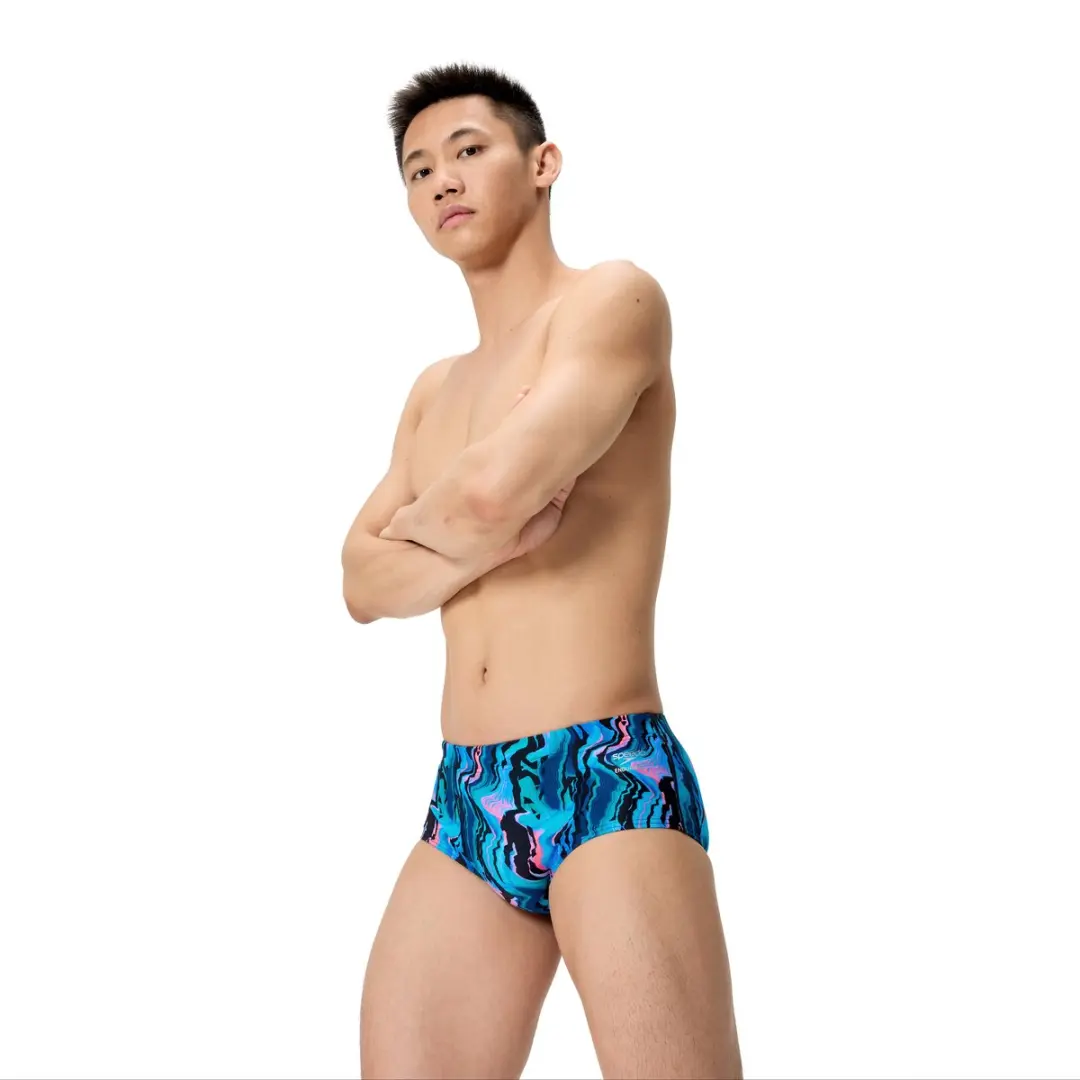 Speedo Heren Zwemslip Canyon Ombre 32 - Zwart/Blauw