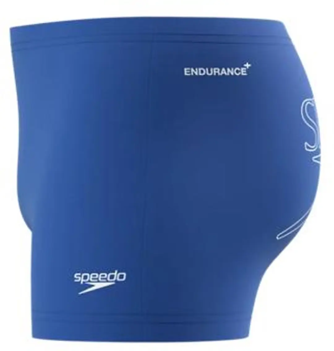 Speedo Endurance+ Logo Aquashort Heren - Blauw/Wit L