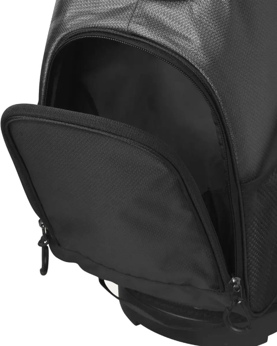 Wilson Feather Cartbag 2026 - 10 Vakken - Zwart/Grijs/Rood