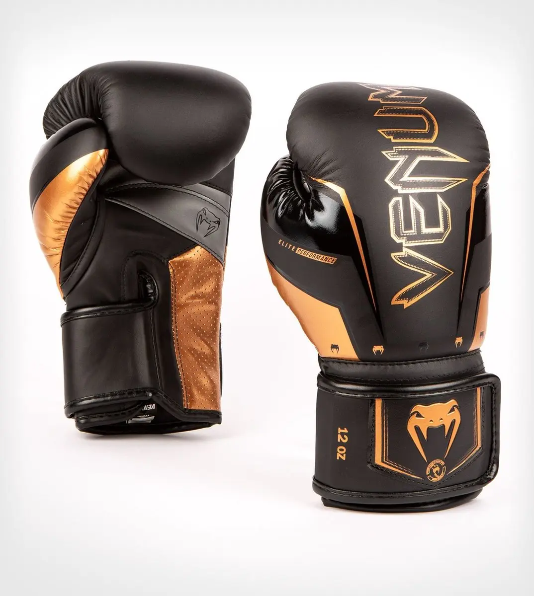 Venum Elite Evo Bokshandschoenen 10 OZ - Zwart Brons
