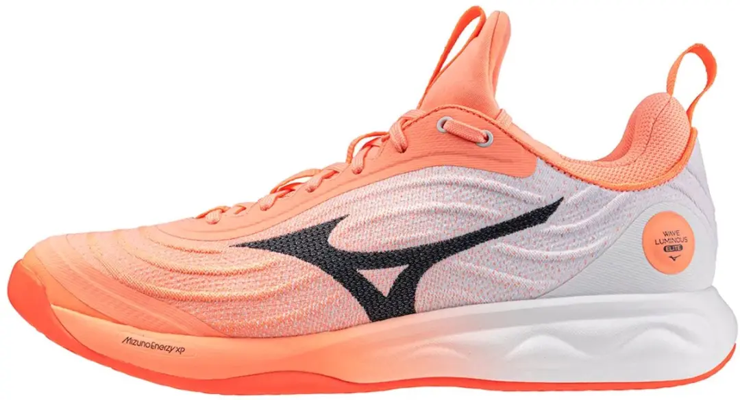 Mizuno Wave Luminous Elite Indoor Schoenen 41 - Flamingo Coral/Carbon/White