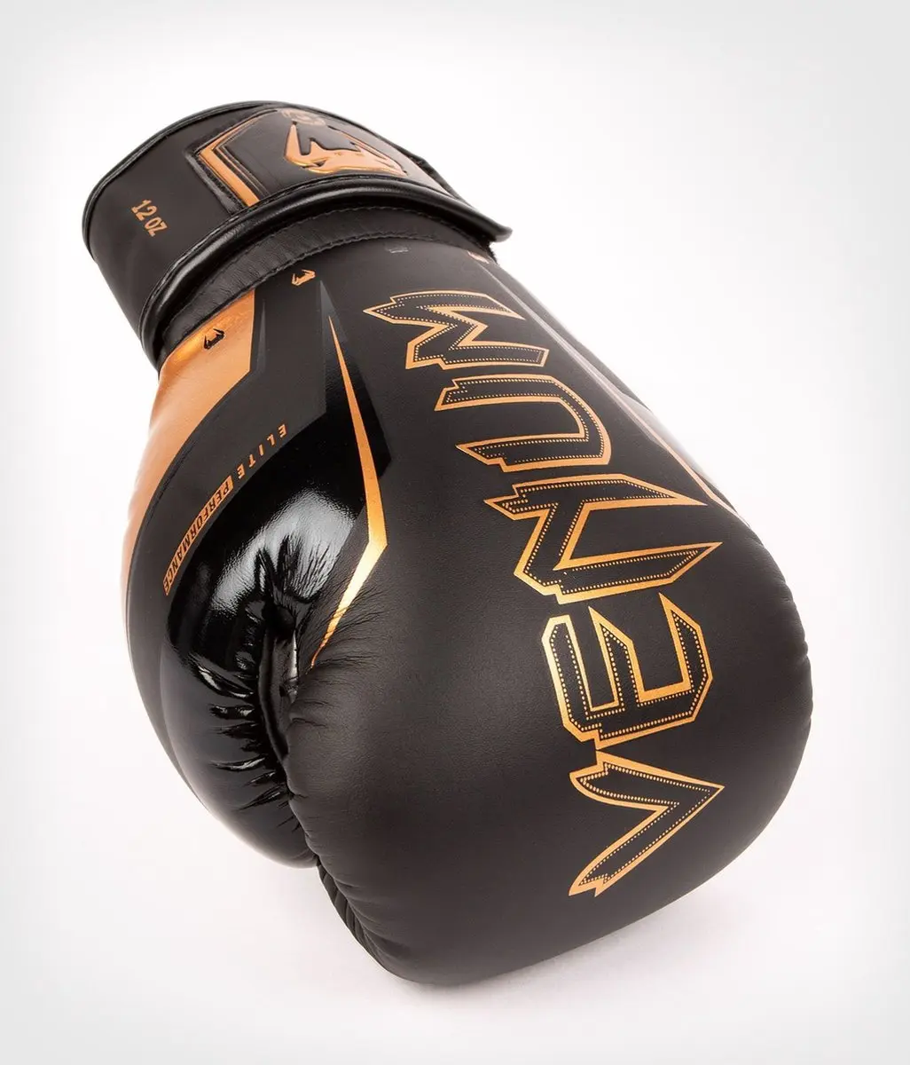 Venum Elite Evo Bokshandschoenen 16 oz - Zwart/Brons