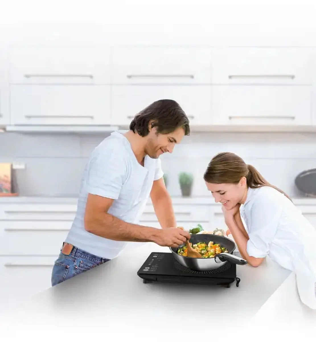 Tefal Everyday Slim IH2108 Inductiekookplaat 2100W - Zwart