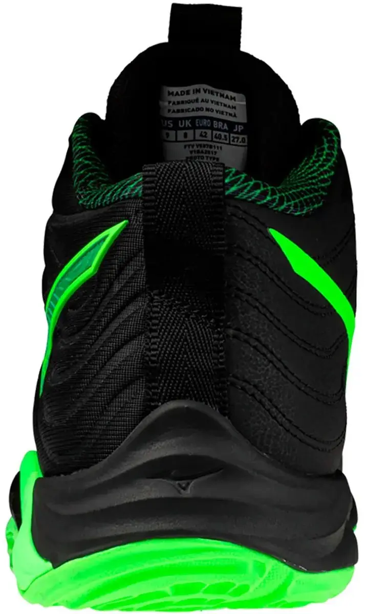 Mizuno Wave Momentum Elite Mid Indoor Schoenen - 42.5 - Zwart