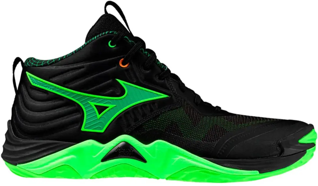 Mizuno Wave Momentum Elite Mid Indoor Schoenen - 42.5 - Zwart