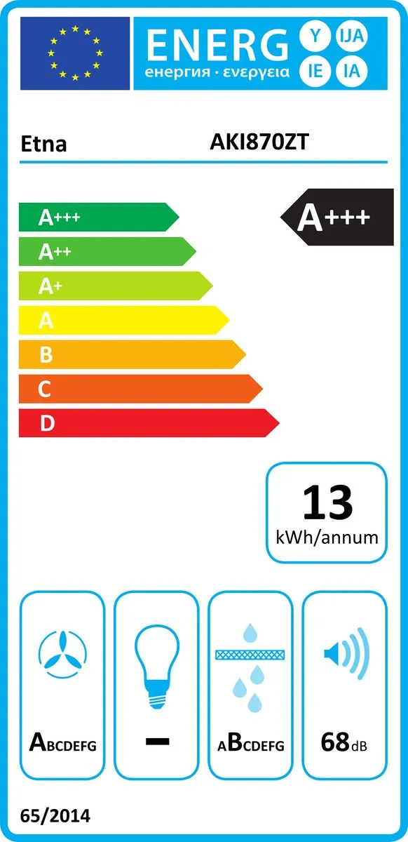 Etna AKI870ZT Inductiekookplaat 80cm Zwart - 4 Zones