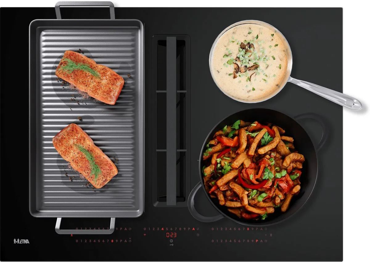 Etna AKI870ZT Inductiekookplaat 80cm Zwart - 4 Zones