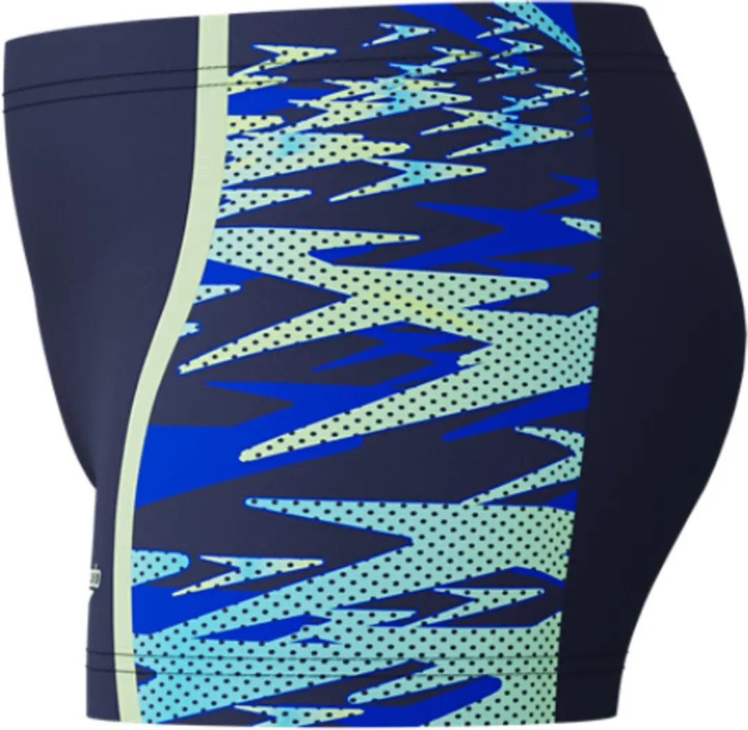 Speedo Hyperboom Splice Panel Zwemboxer Jongens 128 - Navy/Blauw/Lichtgroen