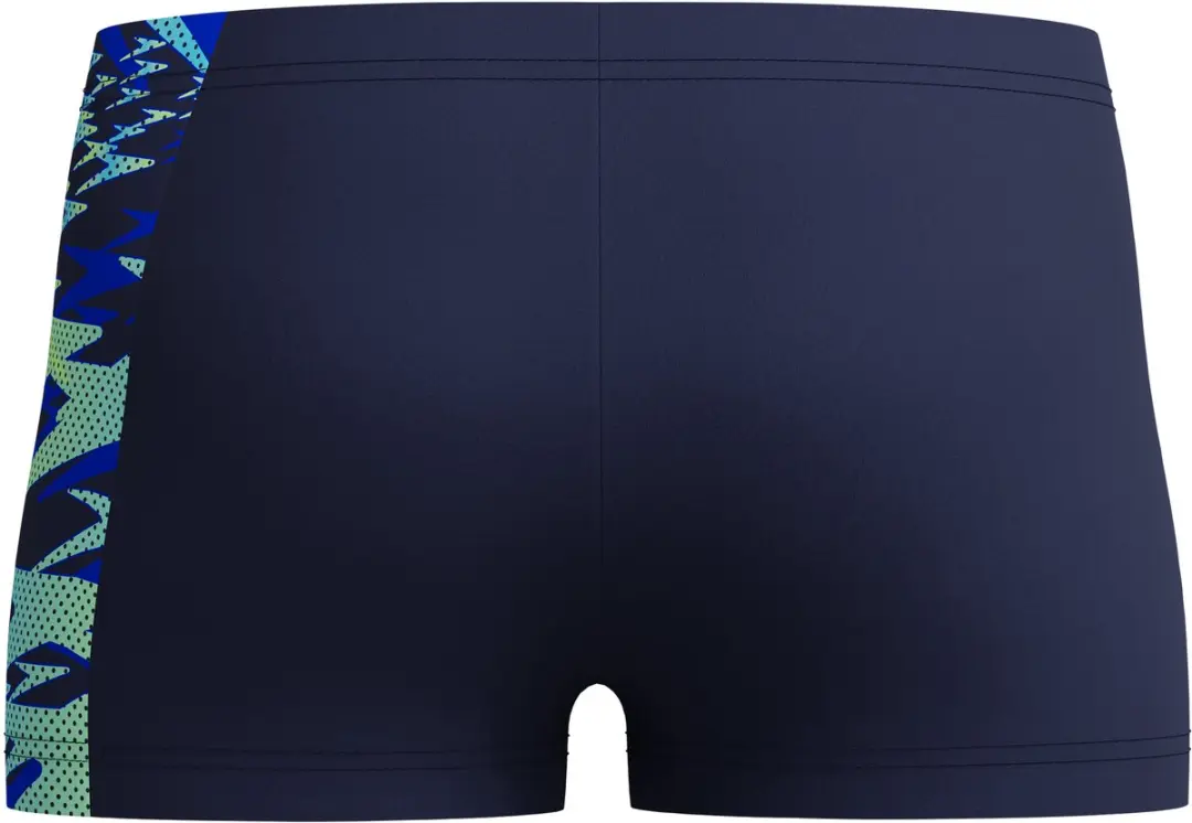 Speedo Hyperboom Splice Panel Zwemboxer Jongens 128 - Navy/Blauw/Lichtgroen