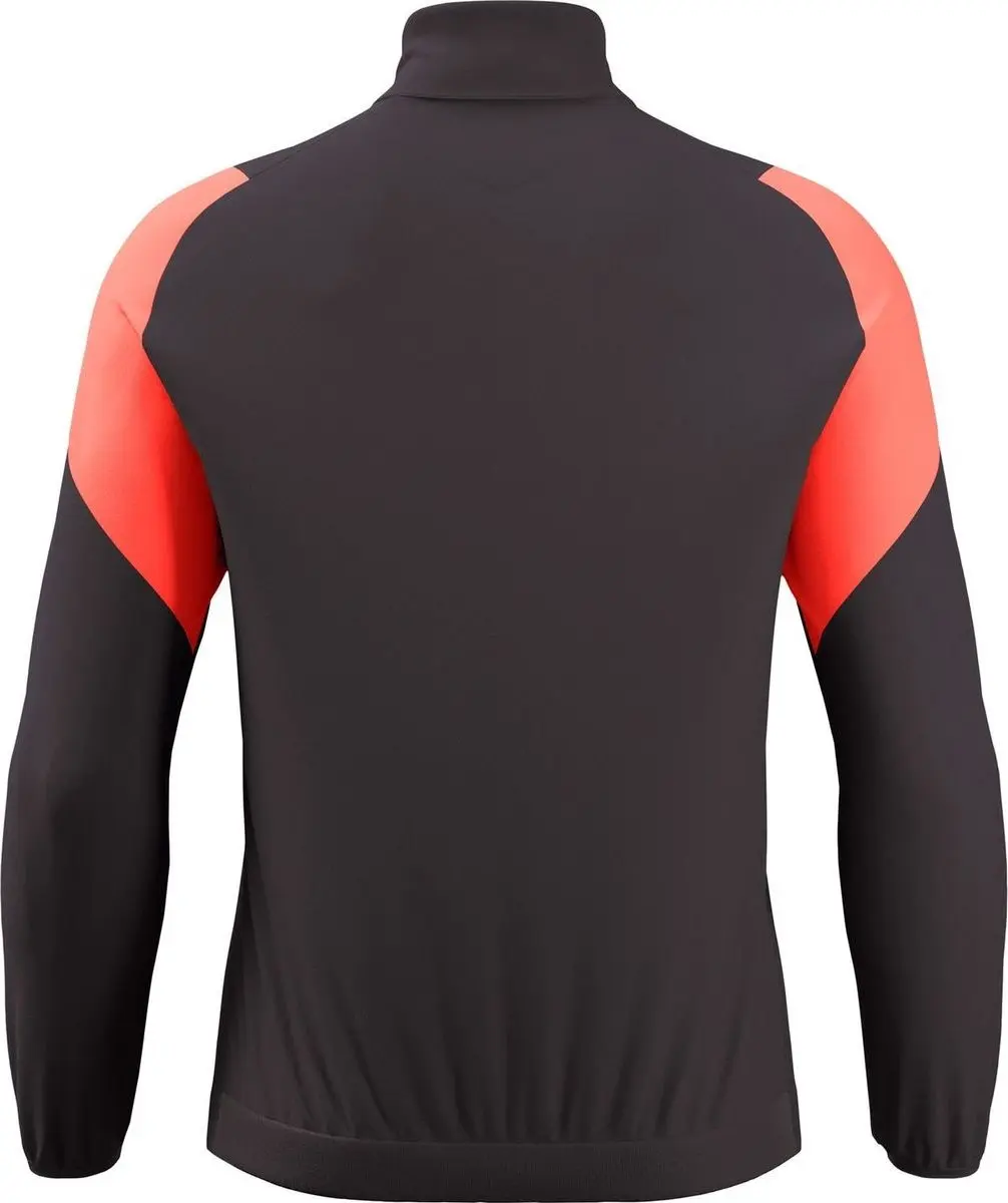 Macron Glory Vanir Top Full Zip Kinderen 140 - Antraciet/Coral Fluor