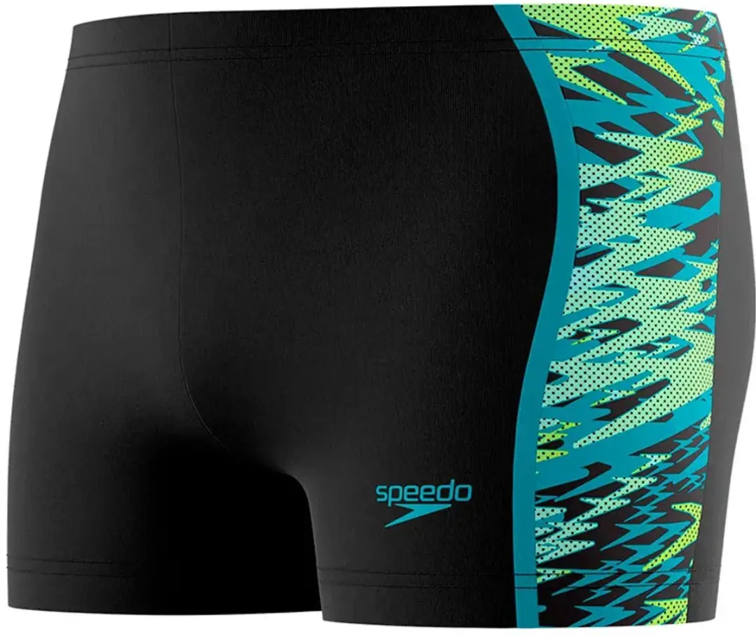 Speedo Hyperboom Splice Aquashort Heren - Zwart/Groen S