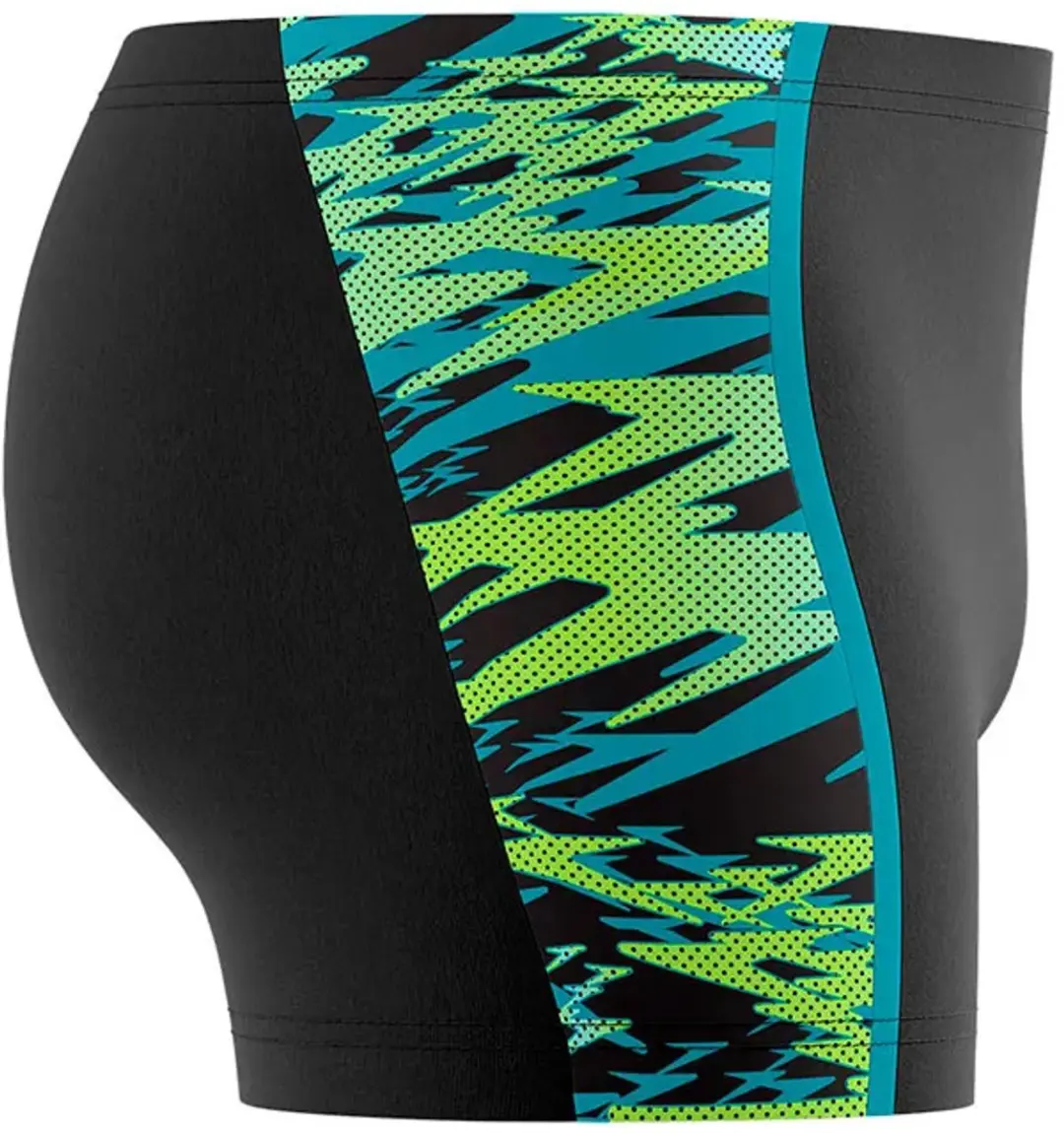 Speedo Hyperboom Splice Aquashort Heren - Zwart/Groen S