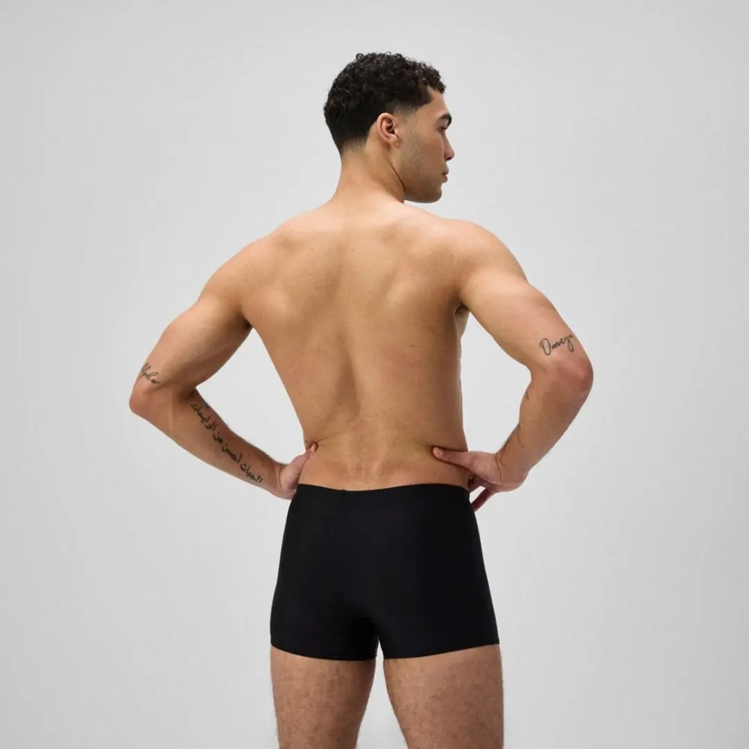 Speedo Medley Logo Aquashort Heren Sportzwembroek - XXL - Zwart/Oranje