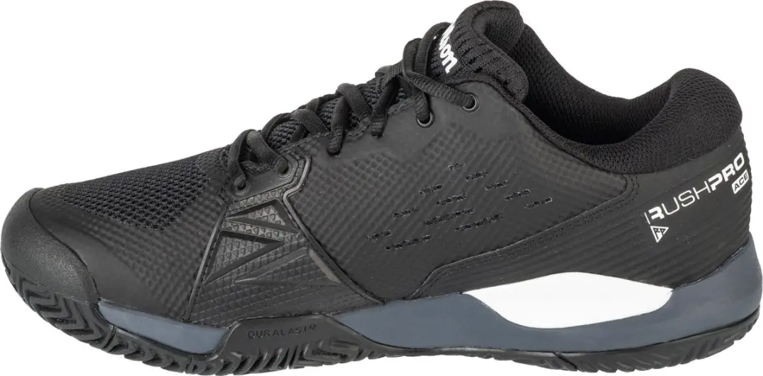 Wilson Rush Pro Ace Allcourt Tennisschoenen 43 1/3 - Zwart/Ombre Blauw/Wit