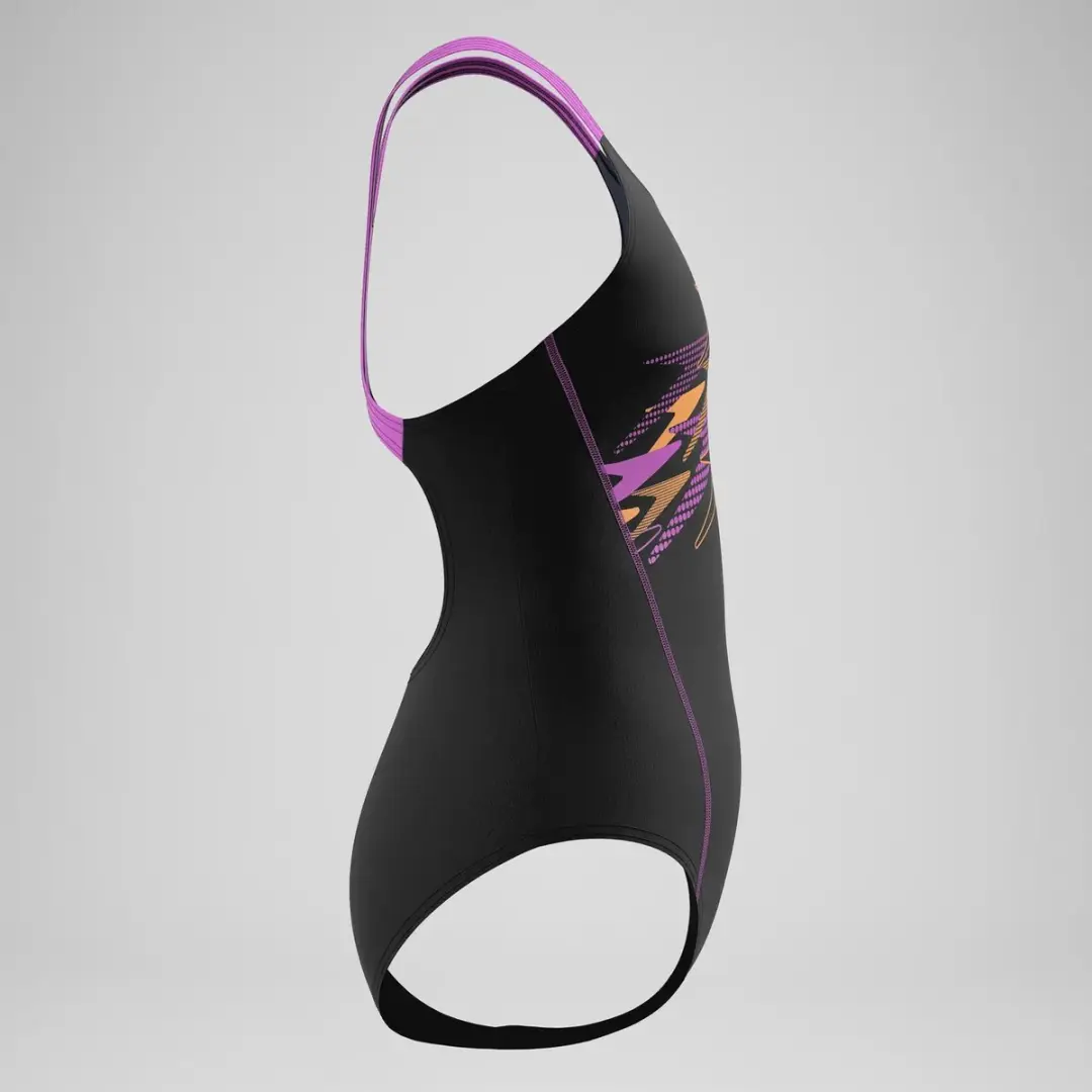 Speedo Medley Logo Medalist Badpak Meisjes 140 - Zwart/Roze