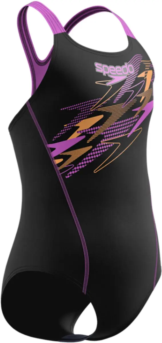 Speedo Medley Logo Medalist Badpak Meisjes 140 - Zwart/Roze