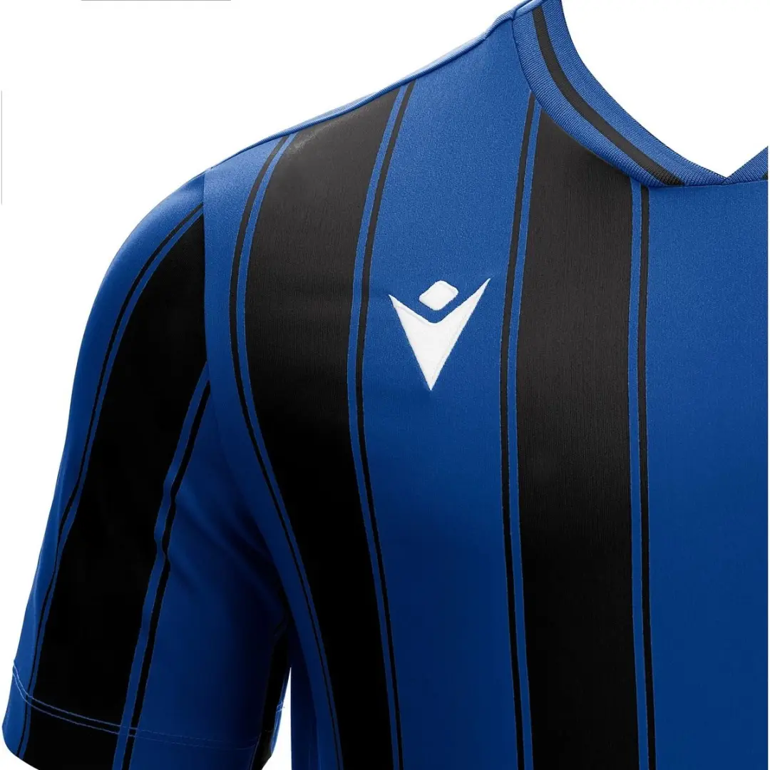 Macron Sceptrum Shirt Heren Korte Mouw - Royal/Zwart L