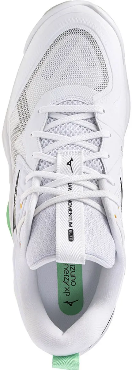 Mizuno Wave Momentum Elite Sportschoenen 44.5 - Wit/Zwart/Groen - afbeelding 6 van 6