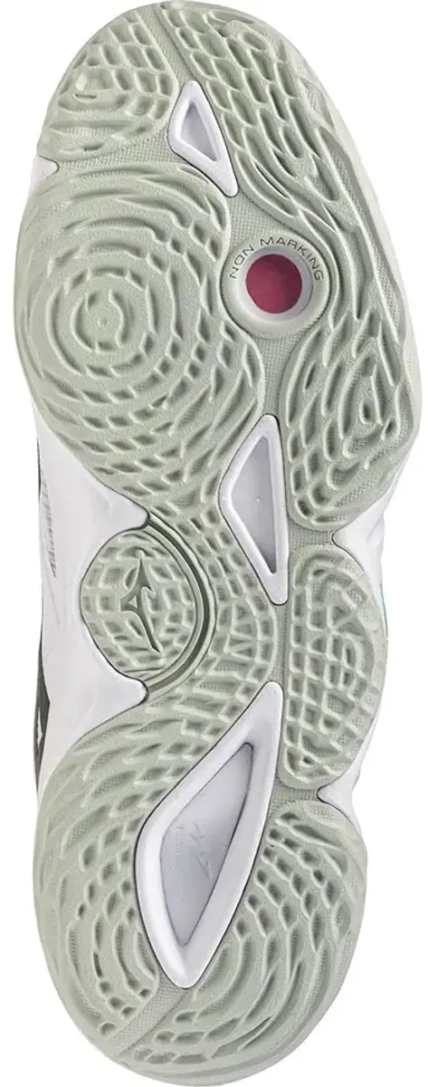 Mizuno Wave Momentum Elite Sportschoenen 44.5 - Wit/Zwart/Groen