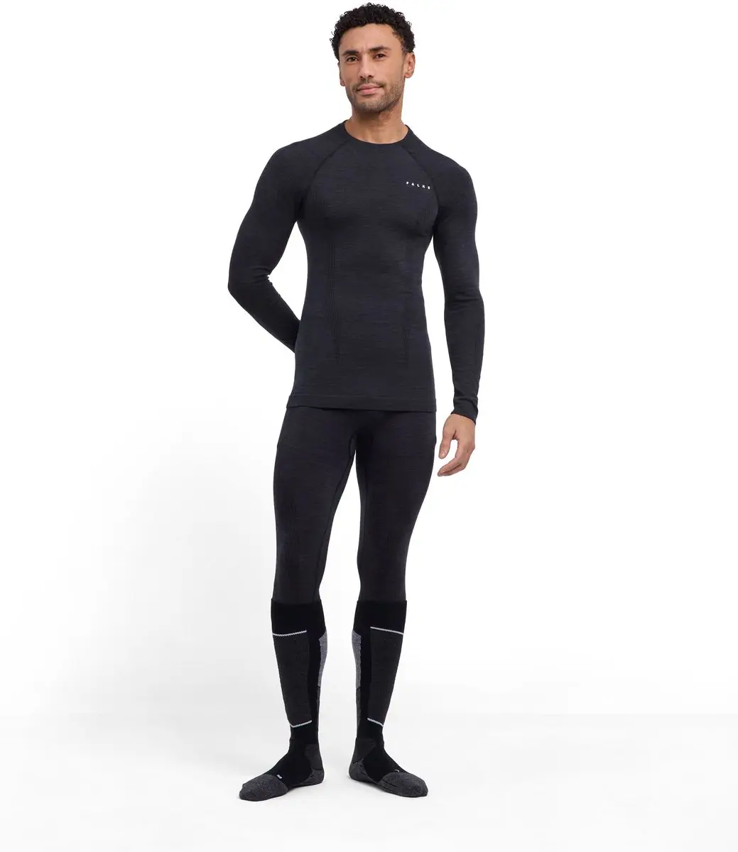 Falke Wool-Tech Longsleeve - XXL - Zwart
