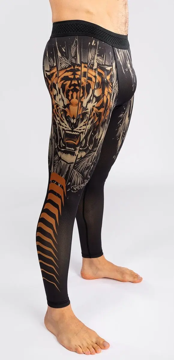 Venum Tiger Sportlegging - M - Zwart Neon Oranje