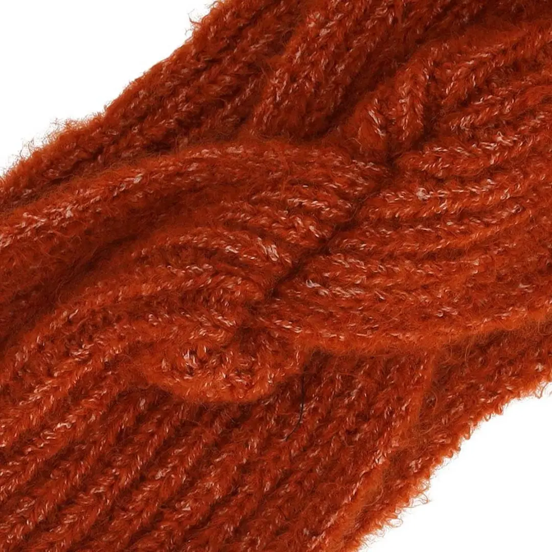 Sarlini Ribbed Haarband - One Size - Midden Bruin