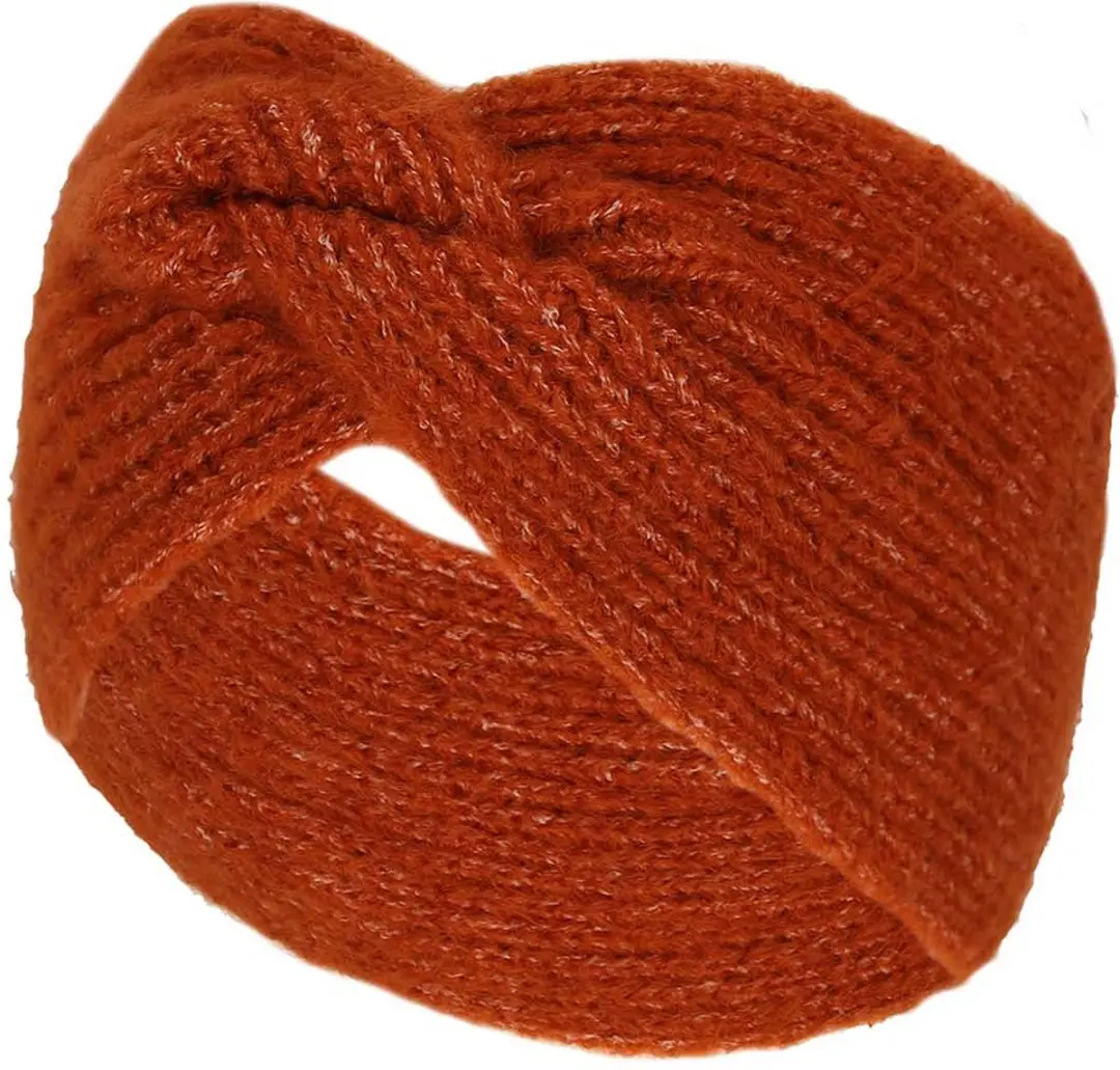 Sarlini Ribbed Haarband - One Size - Midden Bruin
