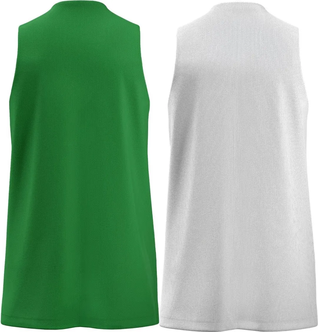 Macron Idaho Reversible Shirt Kinderen - Groen/Wit 11-12Y