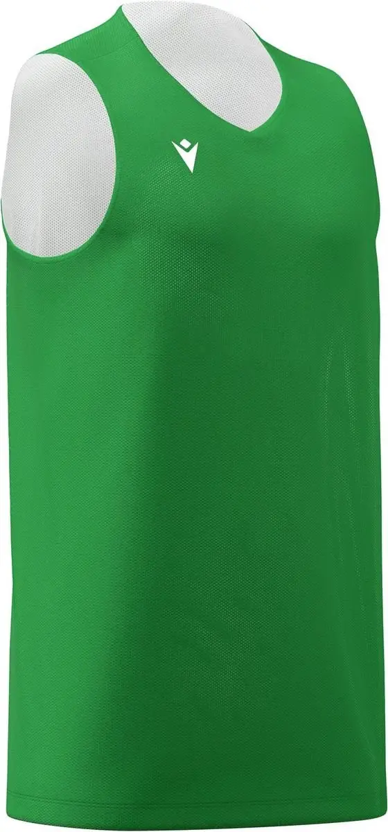 Macron Idaho Reversible Shirt Kinderen - Groen/Wit 11-12Y