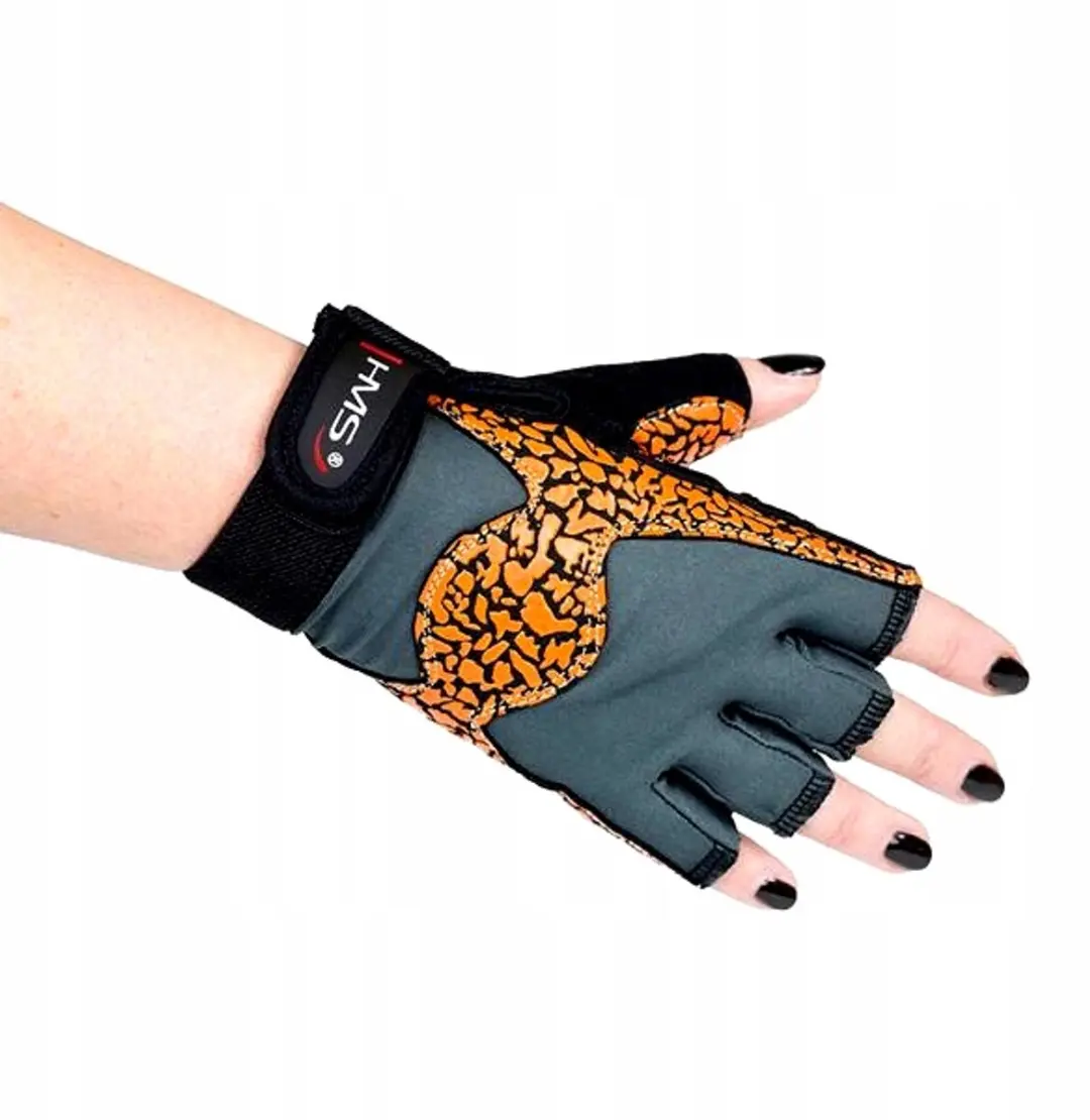 HMS RST03 Fitness Handschoenen S - Oranje/Grijs