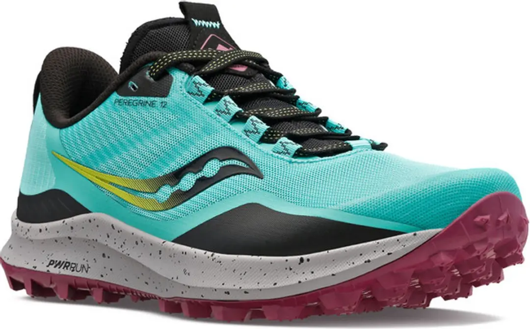 Saucony Peregrine 12 Trail Dames - Blauw/Geel