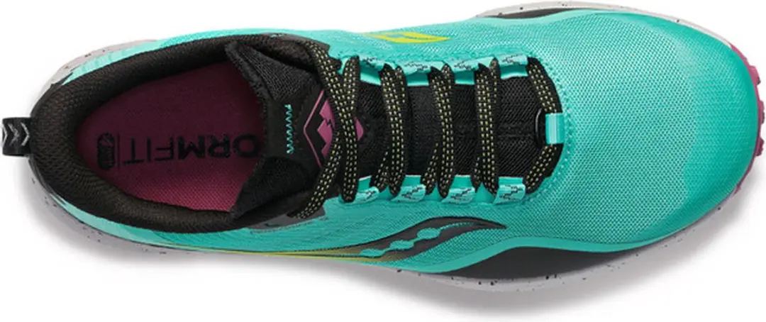 Saucony Peregrine 12 Trail Dames - Blauw/Geel