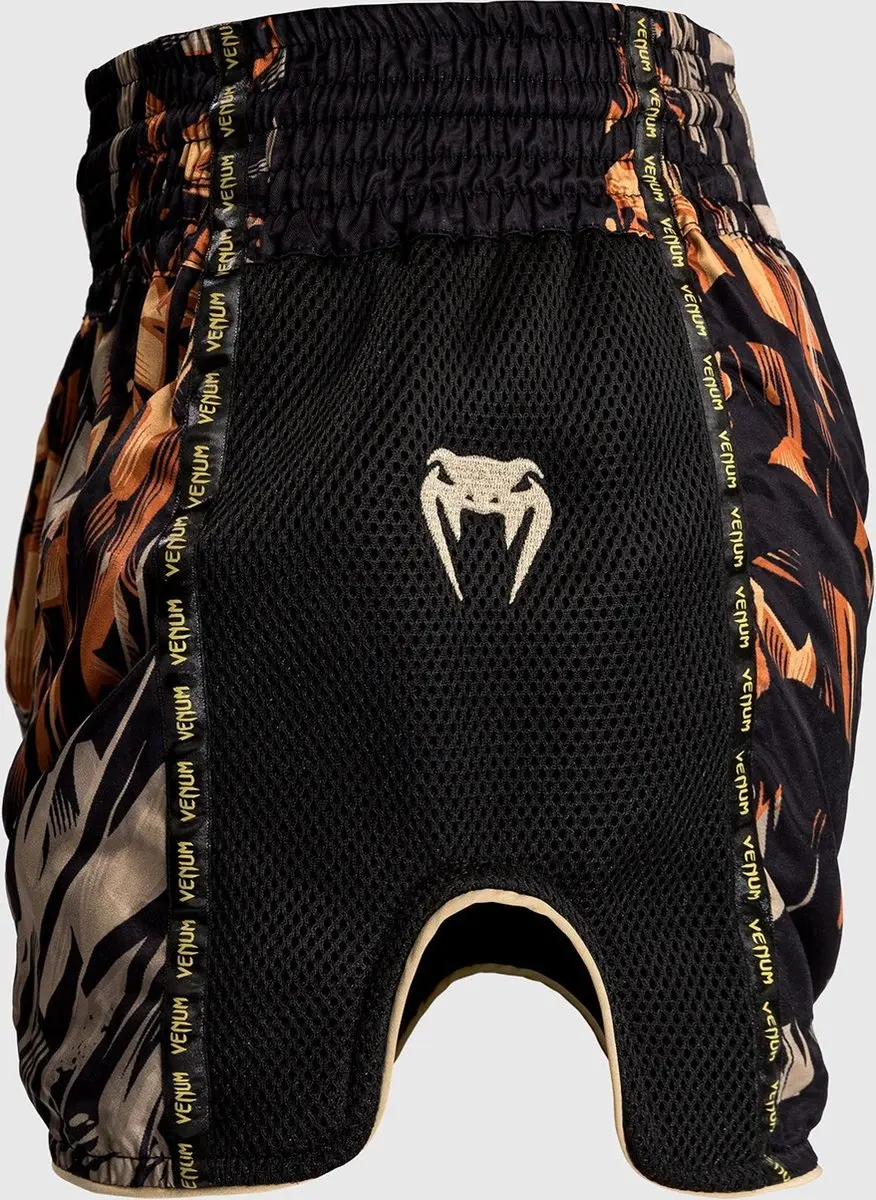 Venum Tiger Muay Thai Shorts Kids 128 - Zwart Neon Oranje