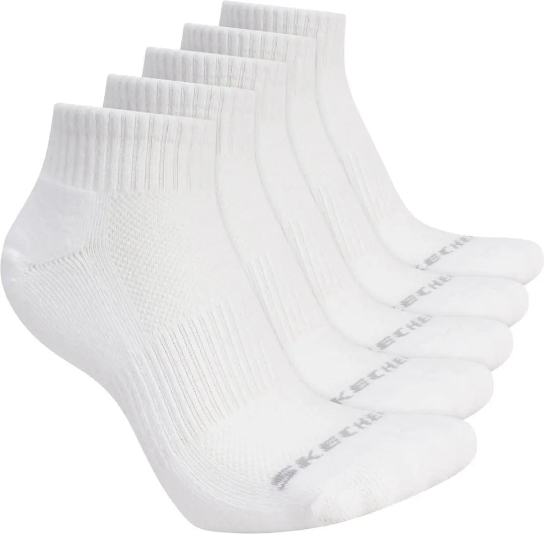 Skechers Unisex Sokken 5pk Wit - 39-42