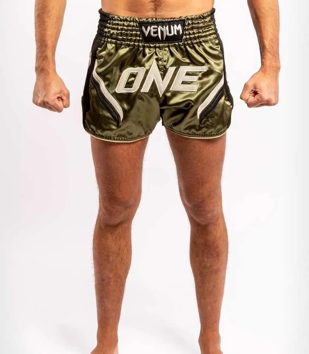 Venum ONE FC Impact Muay Thai Short - S - Khaki/Zwart - afbeelding 6 van 6