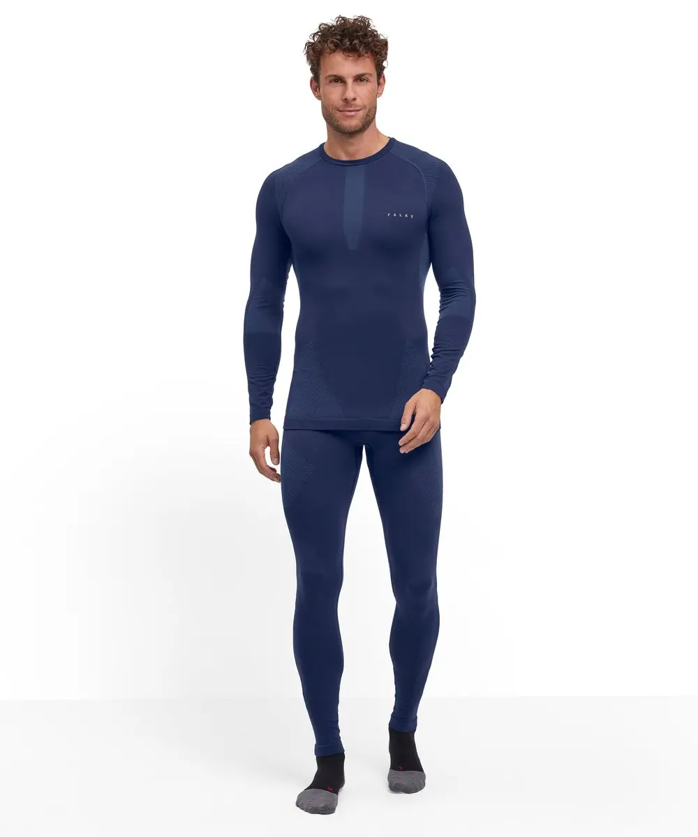 Falke Maximum Warm Round Neck Heren - M - Blauw - afbeelding 6 van 6