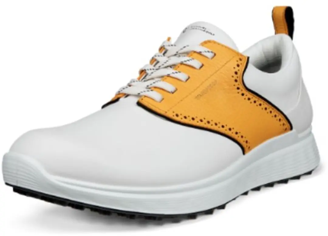 ECCO M Golf S-Casual Heren Golfschoenen - 46 - Wit/Geel/Zwart