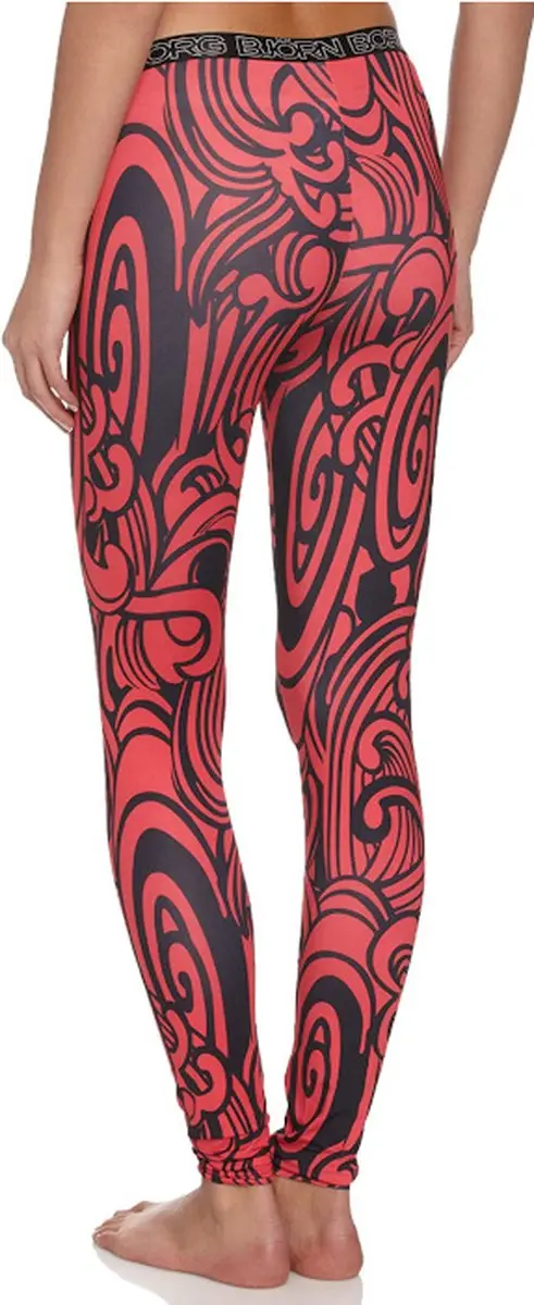 Björn Borg Kirigami Wave Tights - Rood - XS