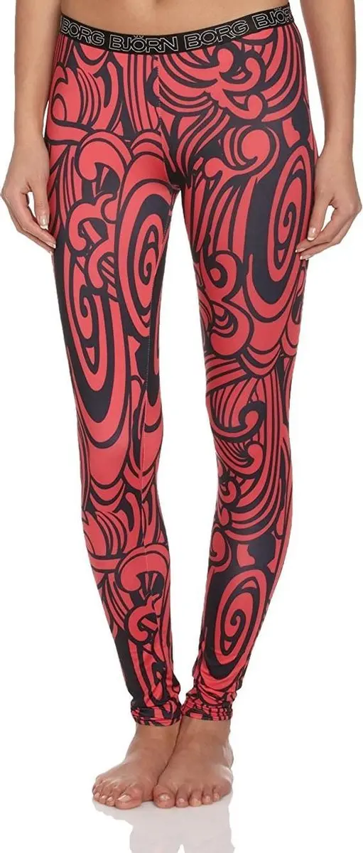 Björn Borg Kirigami Wave Tights - Rood - XS