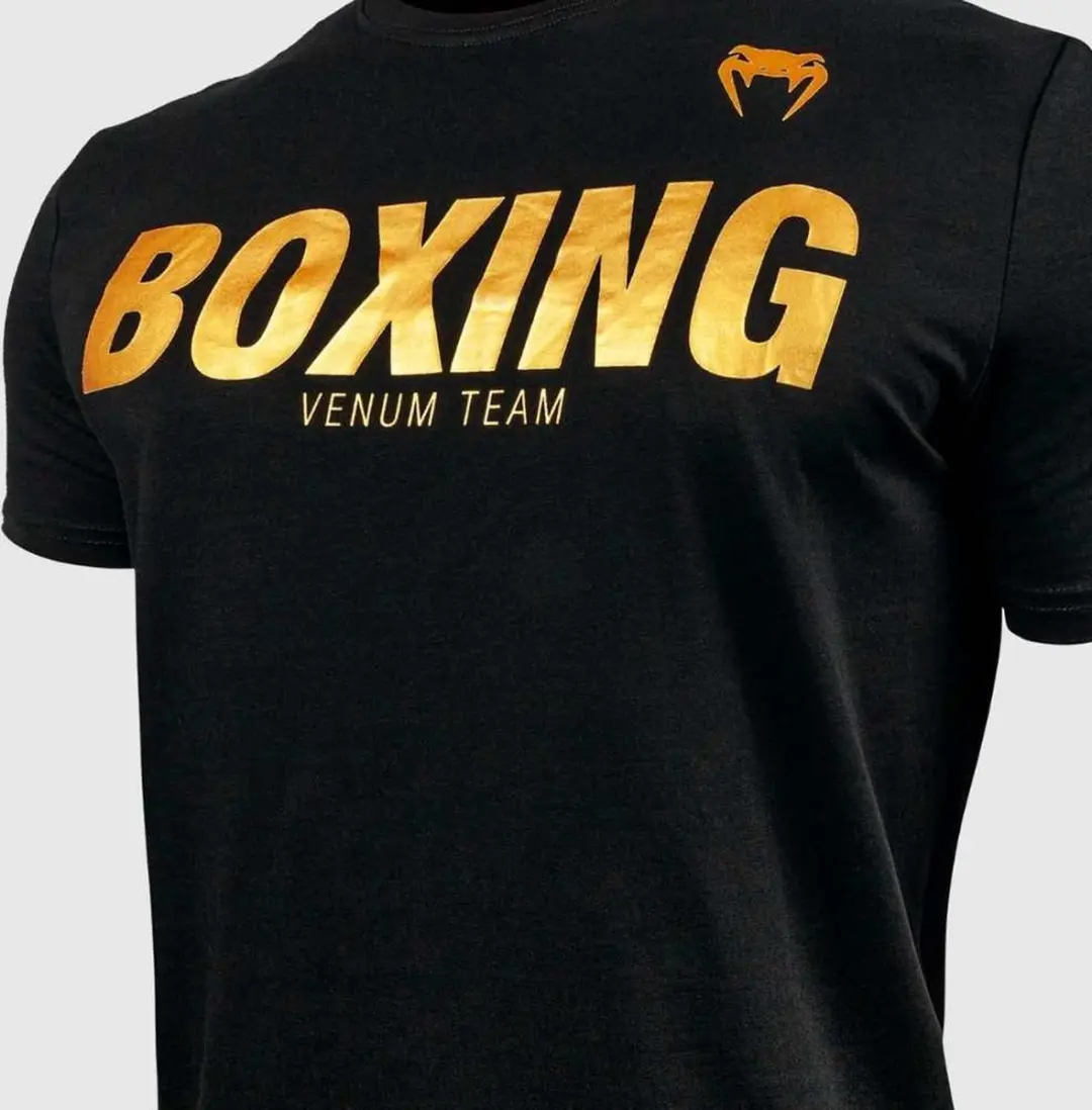 Venum Boxing VT T-Shirt - Zwart/Goud L